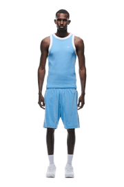 WAFFLE KNIT TANKTOP BLUE