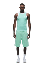 WAFFLE KNIT TANKTOP LIGHT MOSS