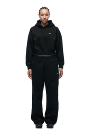 WMNS CROPPED HOODIE BLACK