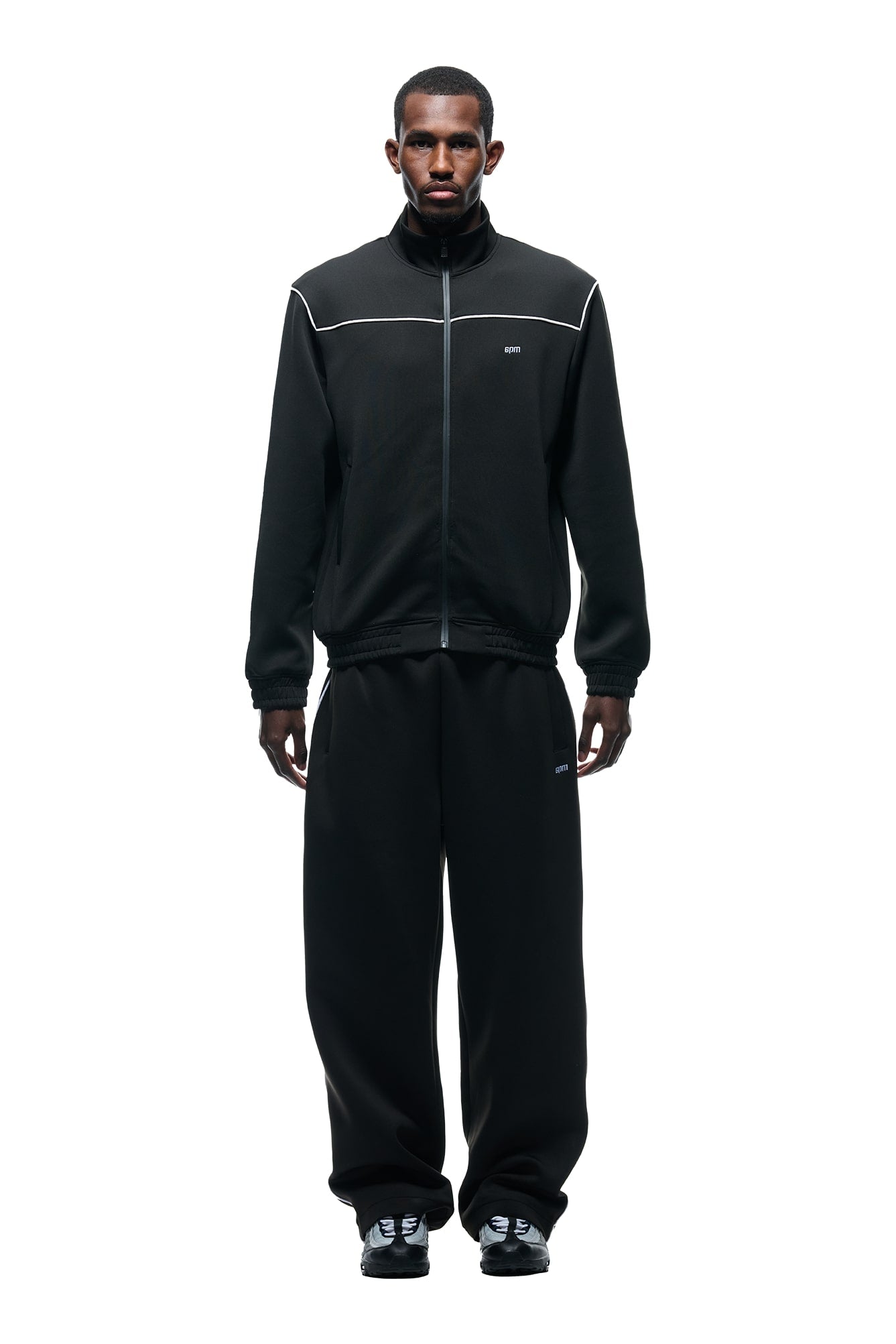NEOPRENE TRACK JACKET BLACK