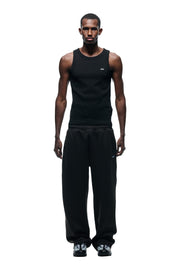 NEOPRENE TRACK PANTS BLACK
