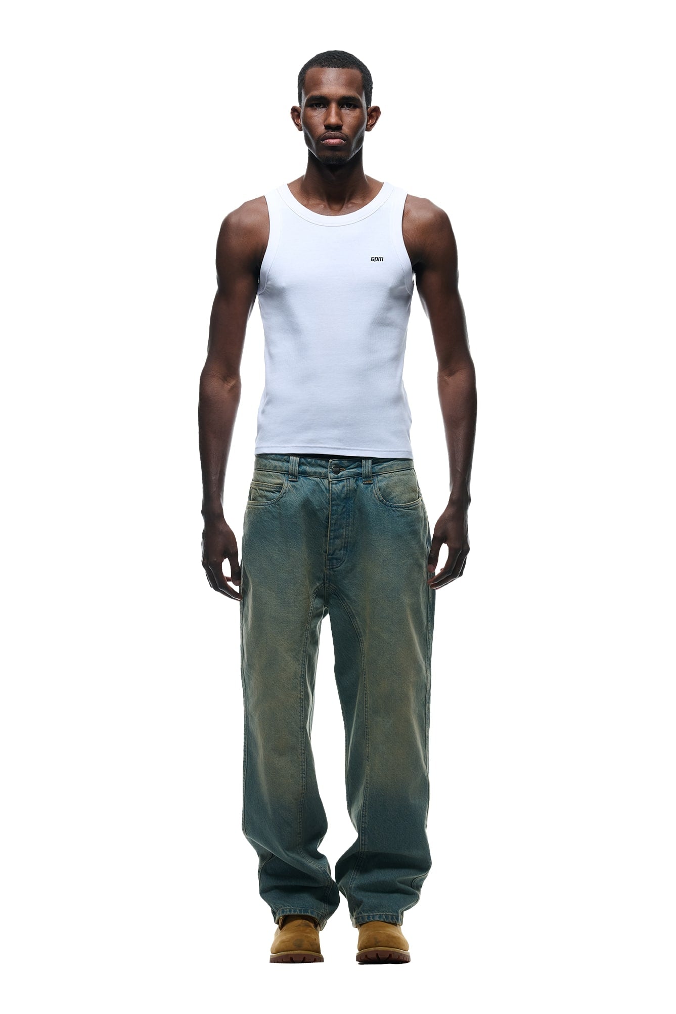 CENTER SEAM DENIM LIGHT WASH