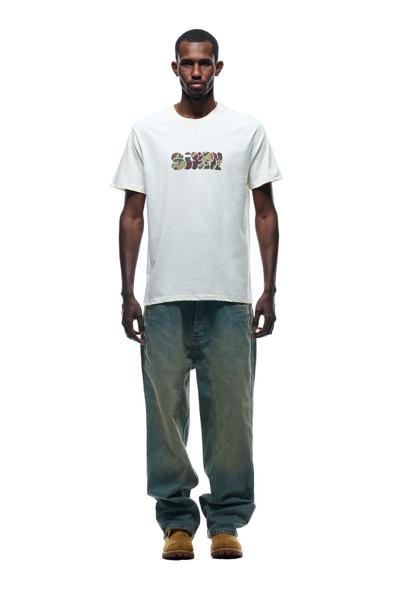 GRAFITTY CAMO T-SHIRT MARSHMALLOW