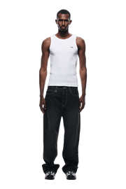 SCRIPT LOGO DENIM WASHED BLACK