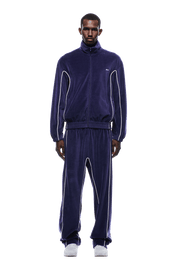VELOURS TRACK JACKET ORBIT BLUE