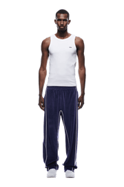 VELOURS TRACK PANT ORBIT BLUE