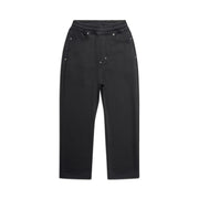 X-TRA WIDE 5-POCKET JOGGER BLACK