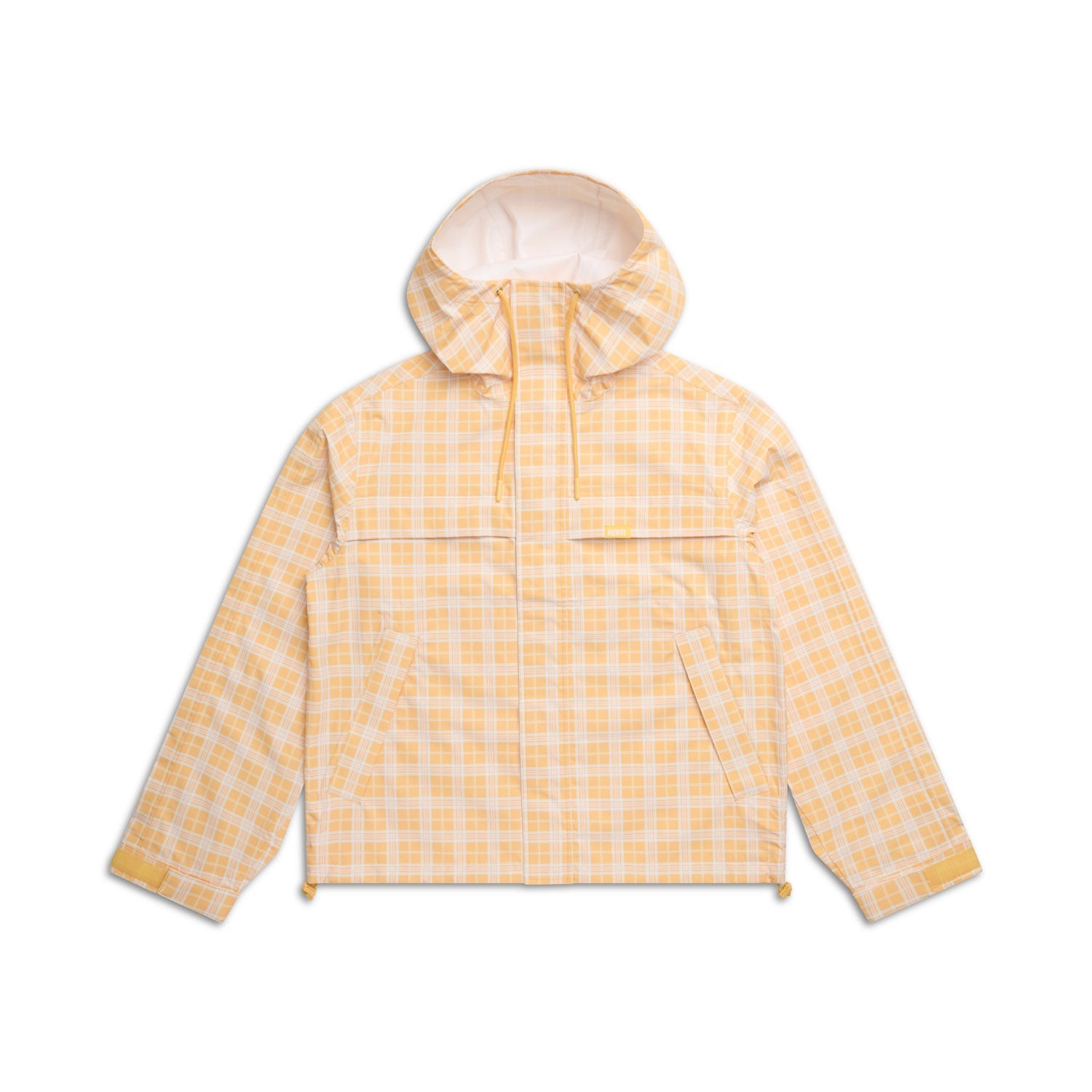 PLAID SHELL JACKET PASTEL PEACH