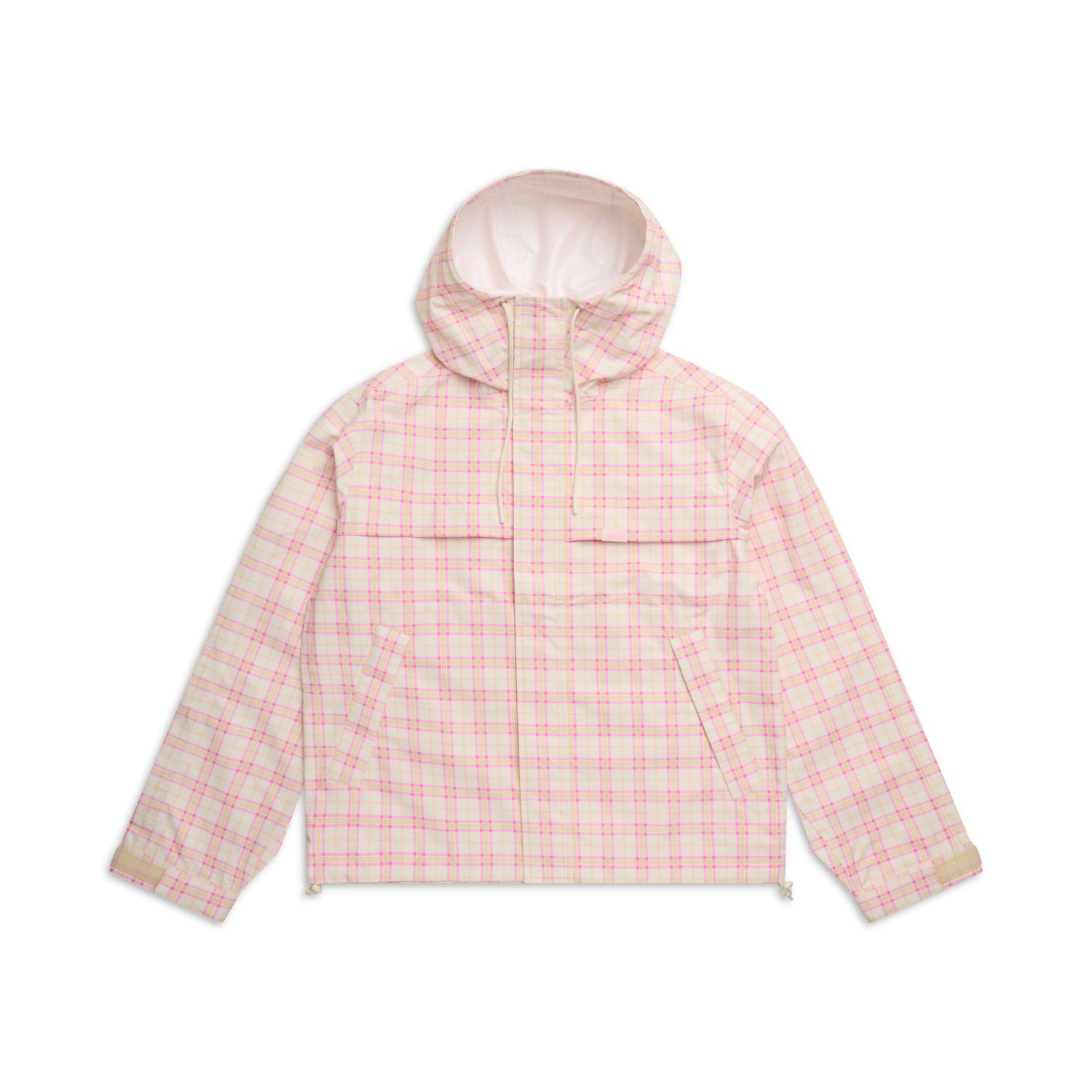 PLAID SHELL JACKET BUBBLEGUM PINK