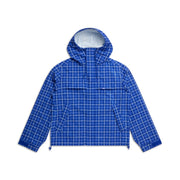 PLAID SHELL JACKET DIGITAL BLUE