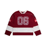 ORNAMENT HOCKEY JERSEY WINE RED