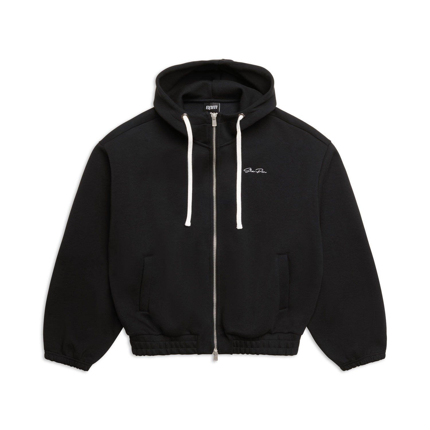 BOXY ZIP HOODIE BLACK