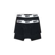BOXER SHORTS BLACK/WHITE (2-PACK)