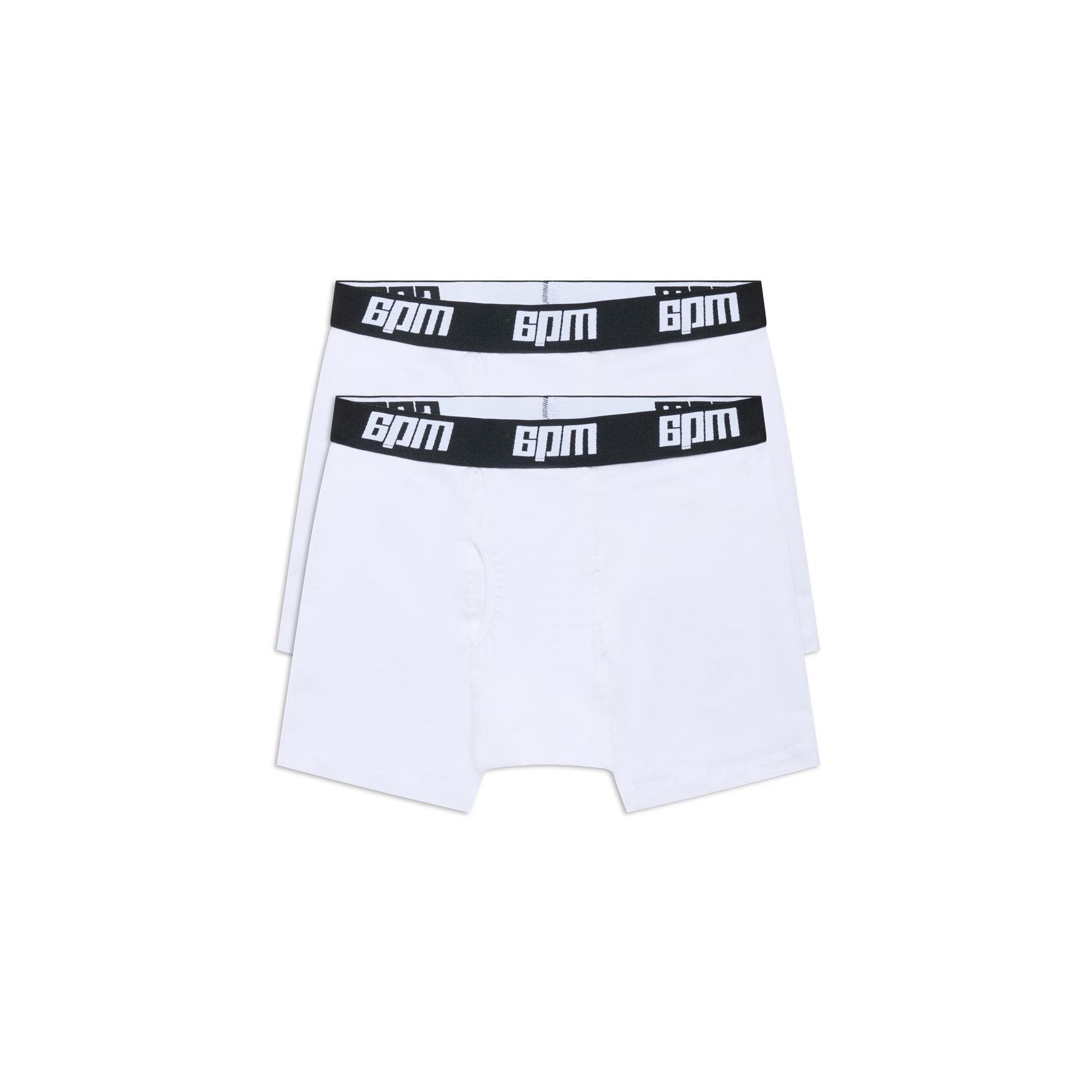 BOXER SHORTS WHITE/BLACK (2-PACK)