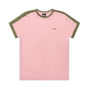 SLIM FIT RINGER TEE PINK