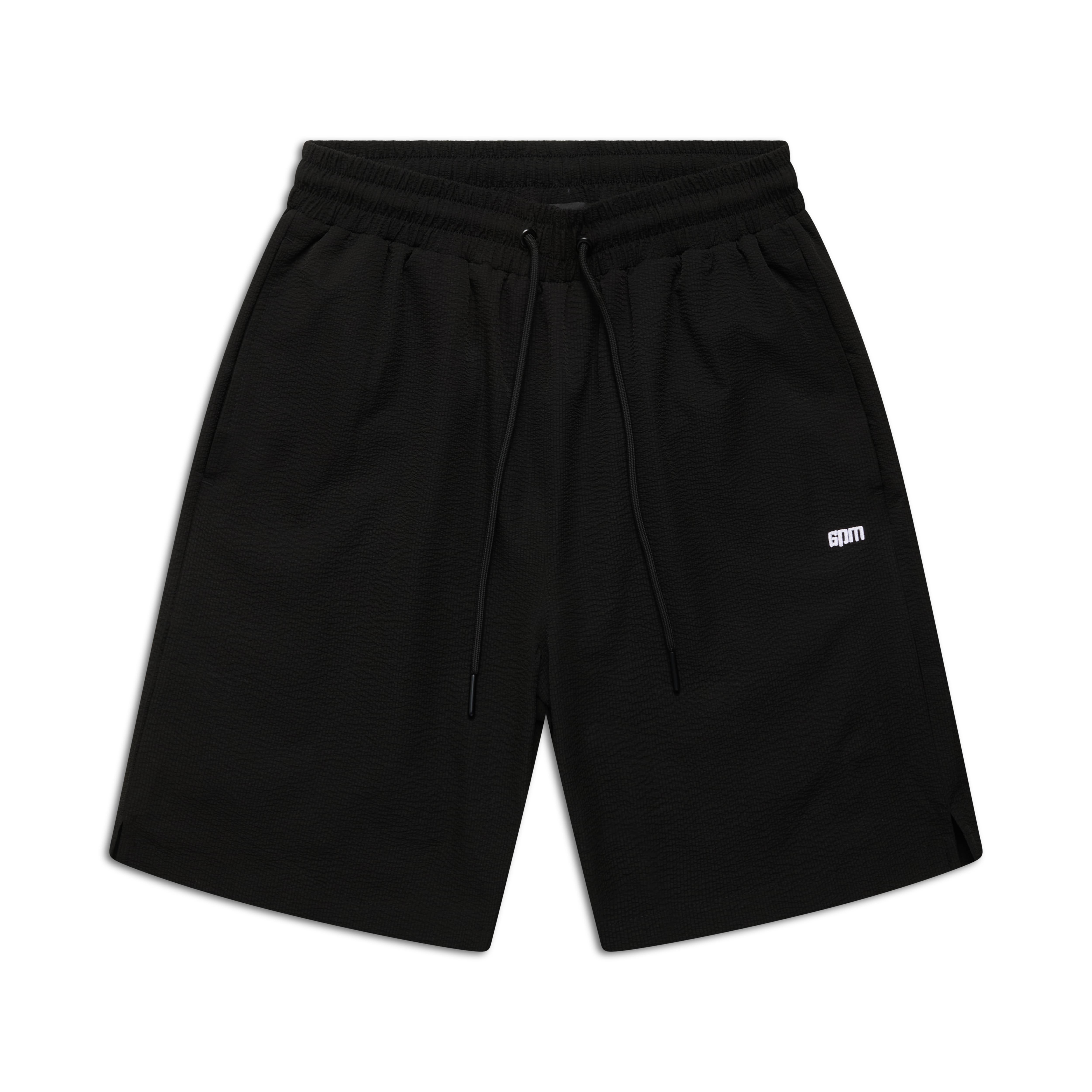 SEERSUCKER SWIM SHORTS BLACK