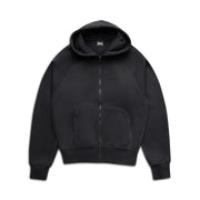 6PM+ SLIM ZIP HOODIE FADED BLACK