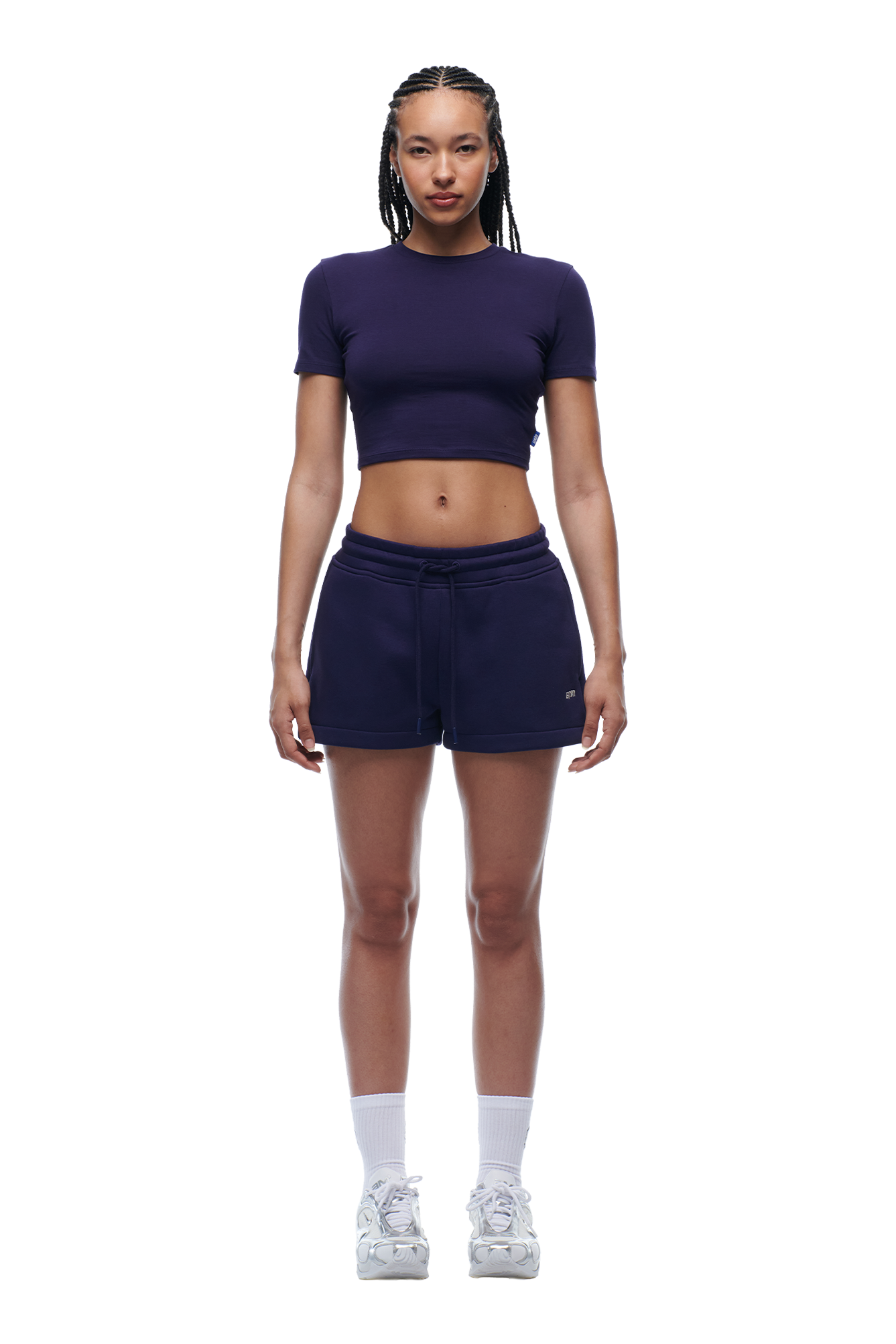 WMNS CROPPED T-SHIRT ORBIT BLUE