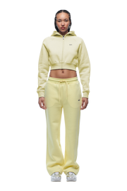 WMNS CROPPED ZIP HOODIE BUTTERCREAM