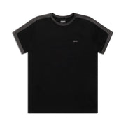 SLIM FIT RINGER TEE BLACK