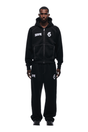 ICONS ZIP HOODIE BLACK